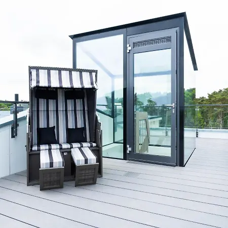 Duenenresidenz Prora - Skysuite Mit Meerblick Und Dachterrasse, 2 Schlafzimmer B3-5-2 *